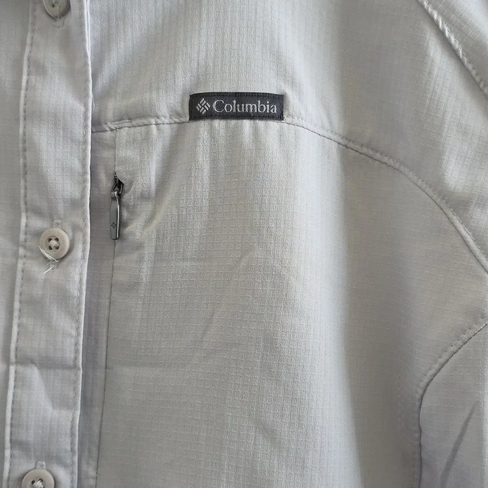 Columbia Kestrel Trail Shirt Light Grey Size M - Picture 4 of 9